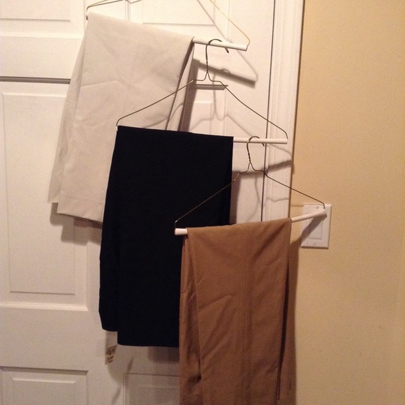ANN TAYLOR BUNDLE SET OF 2 PANTS - BEIGE & BLACK PANTS ONLY - Picture 1 of 13